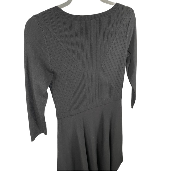 TALBOTS WOOL SWEATER DRESS | Black | Size XS - Picture 3 of 7